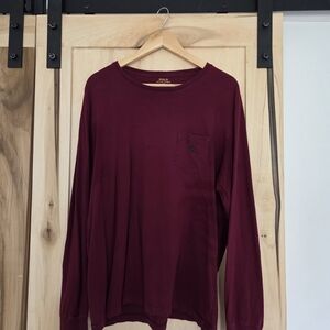 Polo by Ralph Lauren Maroon Long Sleeve Shirt